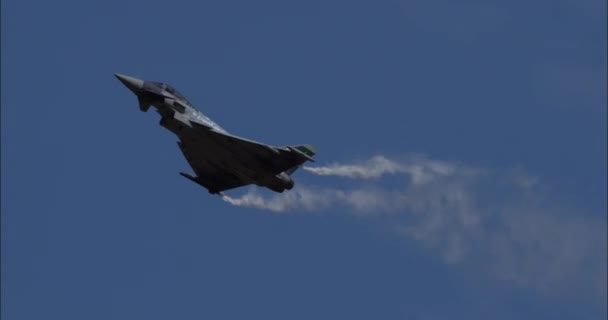 Atina Eylül 2023 Kraliyet Suudi Hava Kuvvetleri Avro Savaşçısı Tayfunu — Stok video