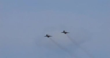 Pula Hırvatistan 23 Mart 2024: Son uçan Hırvat Hava Kuvvetleri Mikoyan Gurevich MiG-21 Fishbed askeri jetleri, 1980 'lerin başında Rusya' nın sağladığı Soğuk Savaş kalıntıları Avrupa semalarında yükselişte.