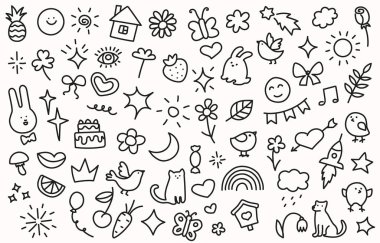 Çocuk eli çizilmiş arka plan