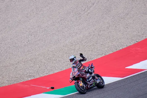 Mugello, İtalya - 22 Haziran 2025: Rider Francesco 