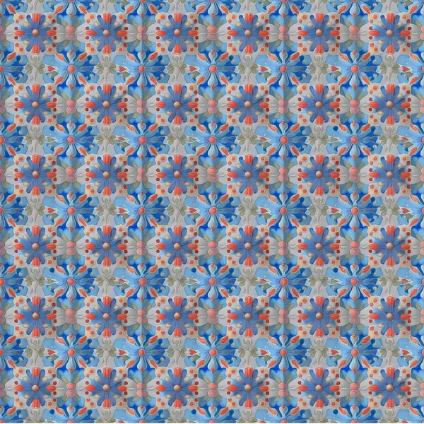 Lissabon Geometrische Azulejo Tegel Vector Patroon Portugees Spaans Retro Oude — Stockfoto