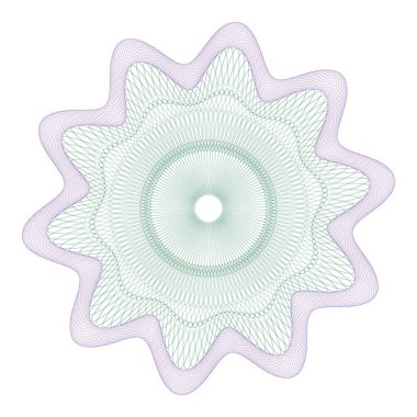 Filigran loncası. Filigran deseni, filigran banknot deseni. Banknotlar lonca hatlarını, desenleri, güvenli dalgaları ve pasaport kağıtlarını kontrol ediyor. Para birimi banknotu Guilloche, güvenlik sertifikası filigran arka planı