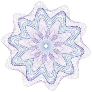 Filigran loncası. Filigran deseni, filigran banknot deseni. Banknotlar lonca hatlarını, desenleri, güvenli dalgaları ve pasaport kağıtlarını kontrol ediyor. Para birimi banknotu Guilloche, güvenlik sertifikası filigran arka planı