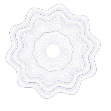 Filigran loncası. Filigran deseni, filigran banknot deseni. Banknotlar lonca hatlarını, desenleri, güvenli dalgaları ve pasaport kağıtlarını kontrol ediyor. Para birimi banknotu Guilloche, güvenlik sertifikası filigran arka planı