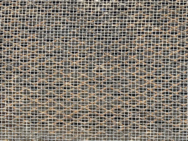Close Old Grid Iron Machine Texture — стоковое фото