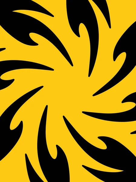 Abstrakter Hintergrund Mit Gelben Und Schwarzen Streifen — Stockfoto