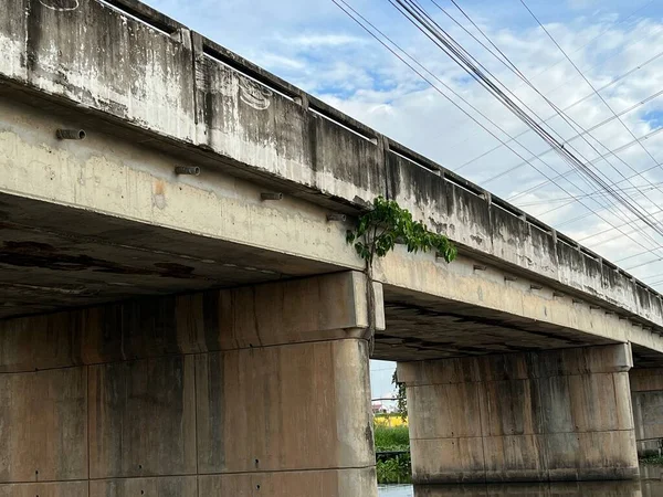 Die Brücke Der Stadt Chachoengsao Thailand — Stockfoto