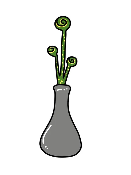 Карикатура Цветок Бутылке — стоковое фото