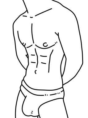 Siyah ve beyaz renkli insan çizgi filmi.