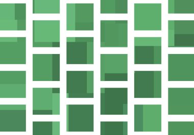 Kareler ve üçgenlerle soyut geometrik desen