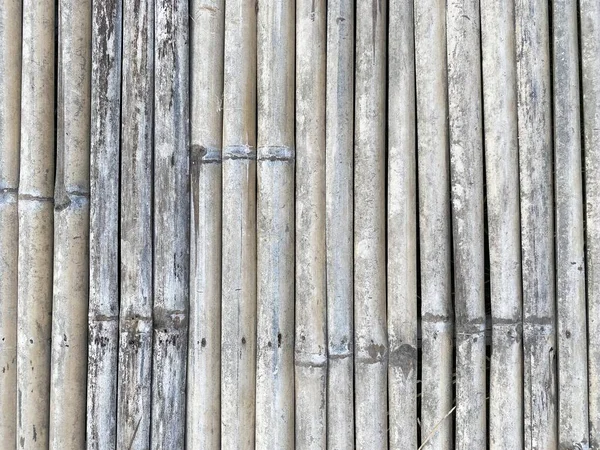 Закрыть Бамбуковый Забор — стоковое фото