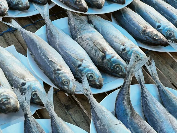 Świeże Ryby Lód Rynku — Zdjęcie stockowe