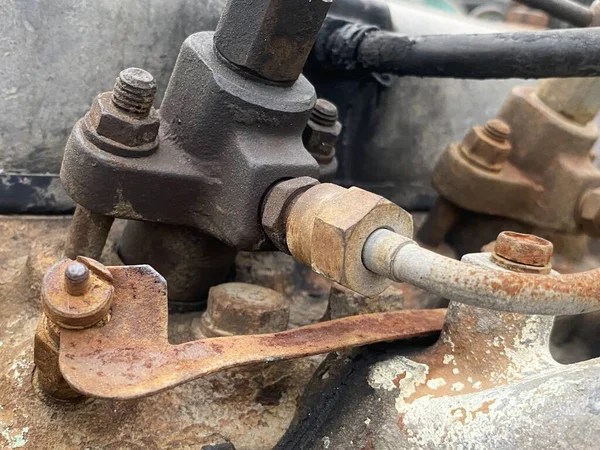 stock image old rusty metal pipe with a valve