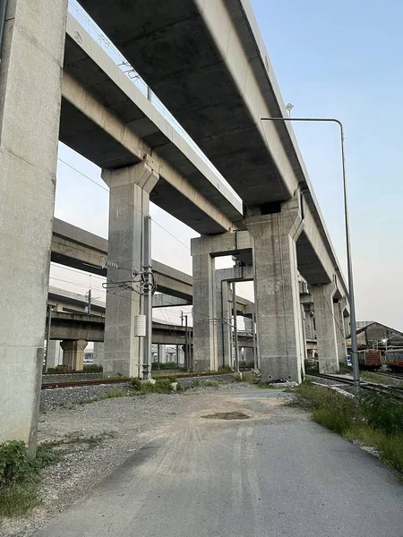 Cement Bro Staden Vid Thailand — Stockfoto