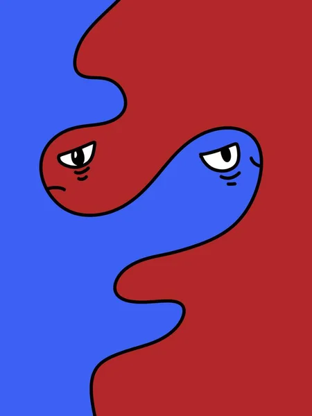 Синьо Червоний Колір Абстрактного Фону — стокове фото