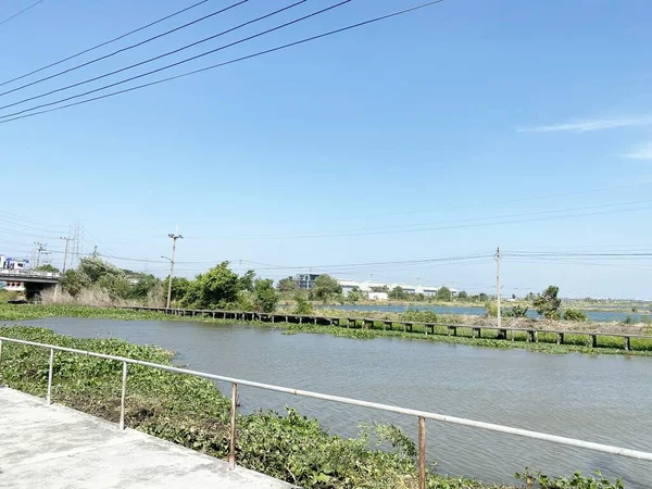 Vista Del Río Chachoengsao Tailandia — Foto de Stock
