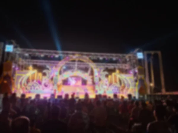 Wazig Van Concert Dansshow Het Muziekfestival — Stockfoto