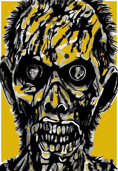 Art Color Zombie Cartoon — Stock Photo, Image