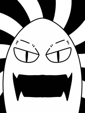 Hayalet çizgi filminde siyah beyaz