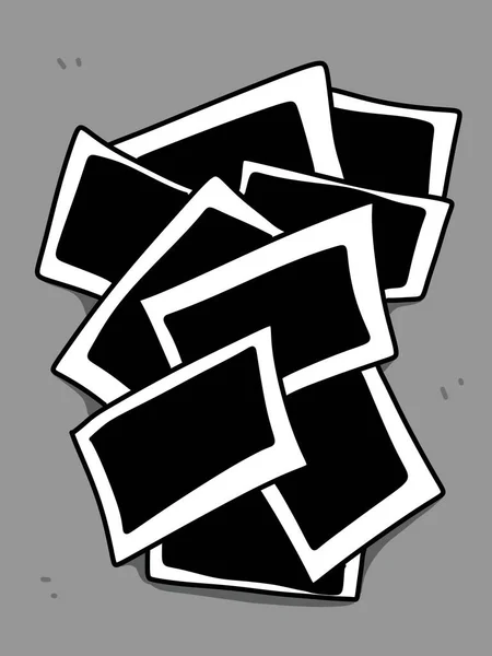 Schwarz Weiß Foto Eines Rahmens Mit Einem Bild Eines Rohlings — Stockfoto