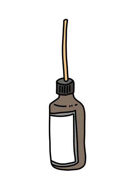 Bottle Cartoon White Background — Stock Photo, Image