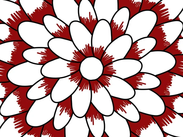Kunst Farbe Der Schönen Blumenmuster Hintergrund — Stockfoto