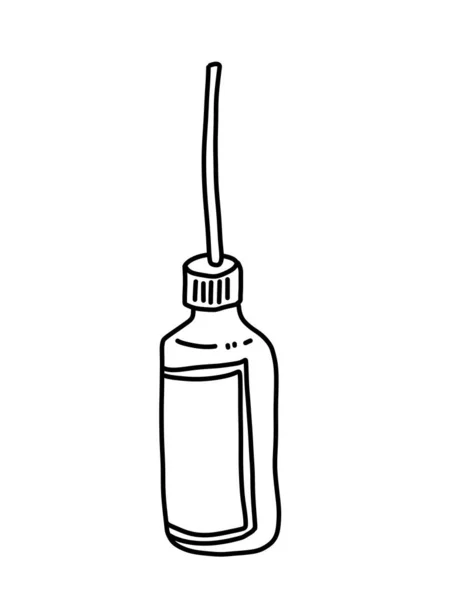 Handgezeichnetes Doodle Einer Flasche — Stockfoto