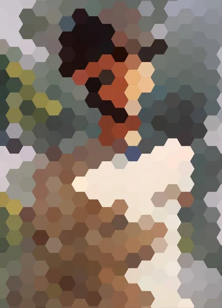 Abstrakter Geometrischer Hintergrund Mit Sechseck — Stockfoto