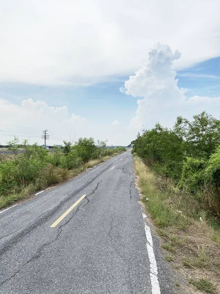 Road Countryside Chachoengsao Thailand — 스톡 사진