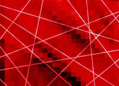 Kırmızı ve beyaz kareli soyut arkaplan