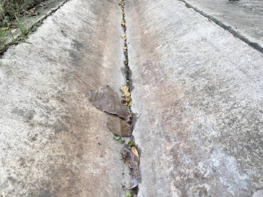 Eski beton döşeme dokusunu kapat