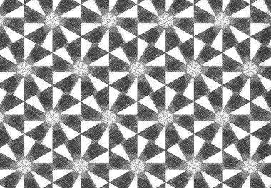 soyut geometrik siyah beyaz desen