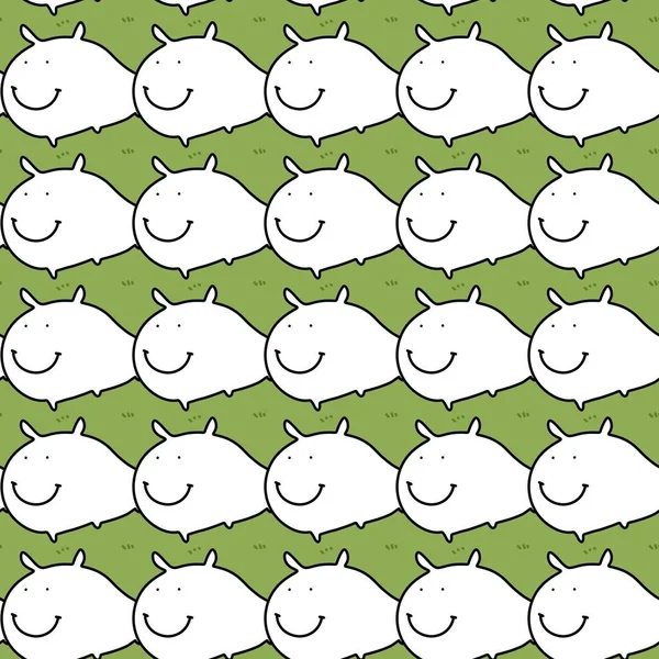 Seamless Pattern Cute Cartoon — Stok fotoğraf