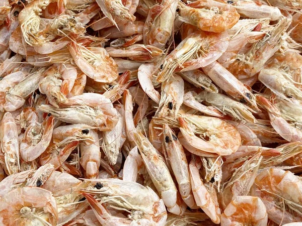 Close Dry Shrimps Cooking — Stock Photo, Image