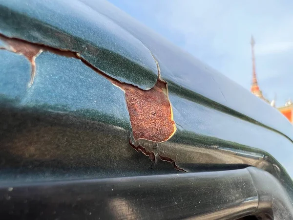 古い車の事故 クローズアップ — ストック写真