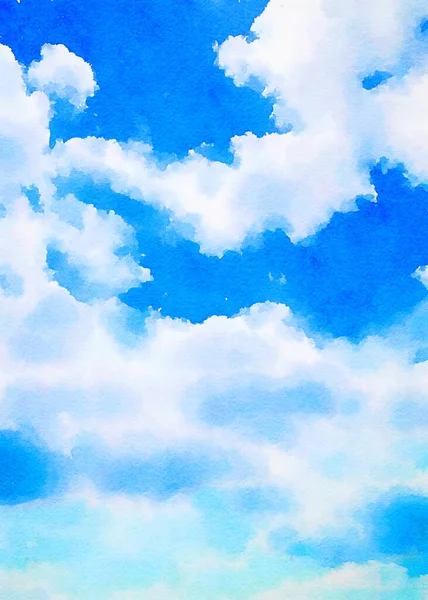 Голубое Небо Белый Фон Облака — стоковое фото