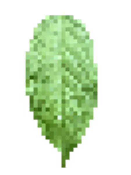 Pixel Arte Sfondo Foglia Verde — Foto Stock