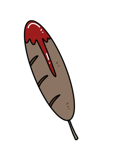 Art Color Sausage Cartoon — Stock Photo, Image