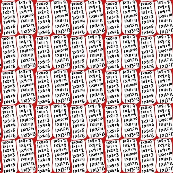 Czerwone Białe Cyfry Wieloma Liniami — Zdjęcie stockowe