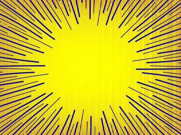 Comic Book Background Radial Rays — Stock Photo, Image