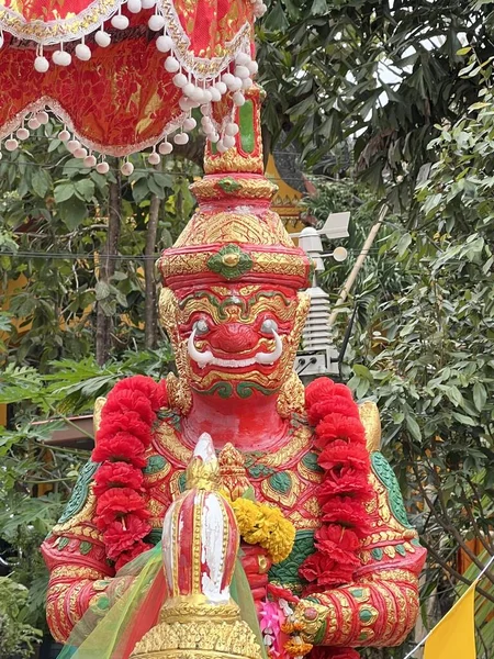 Statue Géante Dans Temple Thaïlande — Photo