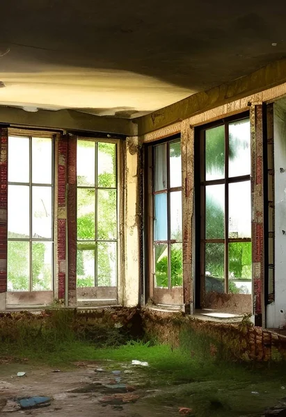 Old Abandoned House City — Stock Photo, Image