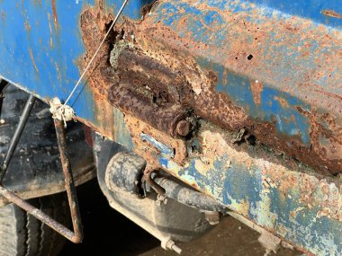 Eski paslı metal makine dokusu