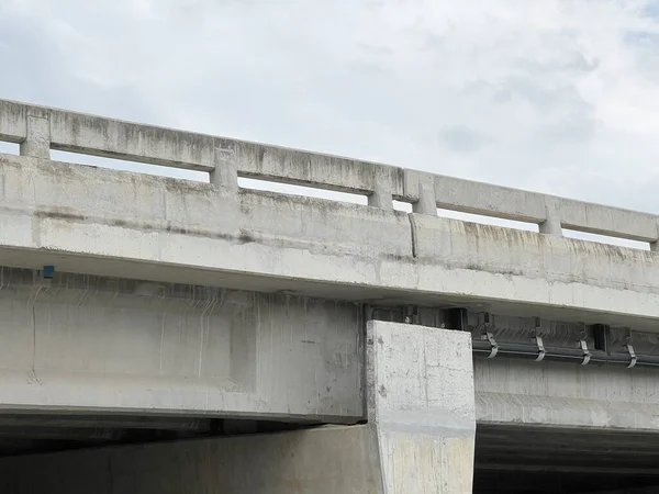 Närbild Cementväg Bro Landet Thailand — Stockfoto