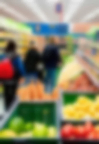 Borrão Supermercado Para Fundo — Fotografia de Stock