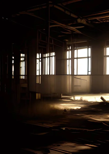Abandoned Factory Building City — Stock Photo, Image