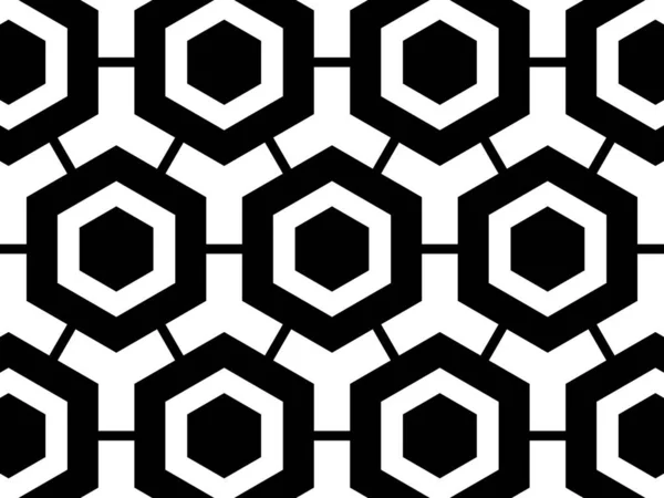 Patrón Geométrico Blanco Negro — Foto de Stock