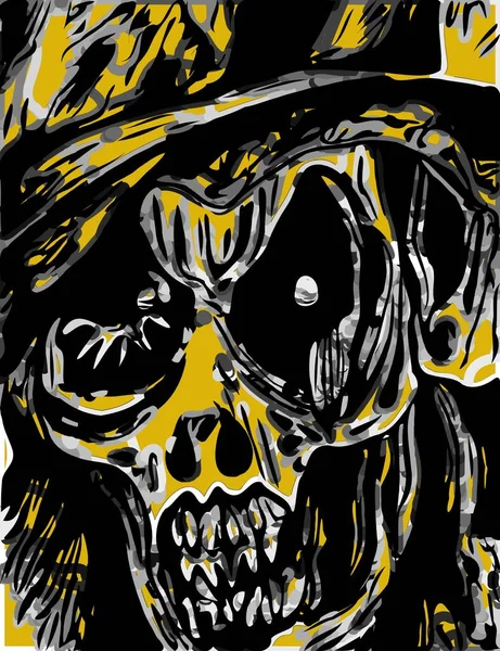 Umělecká Barva Zombie Monster Cartoon — Stock fotografie