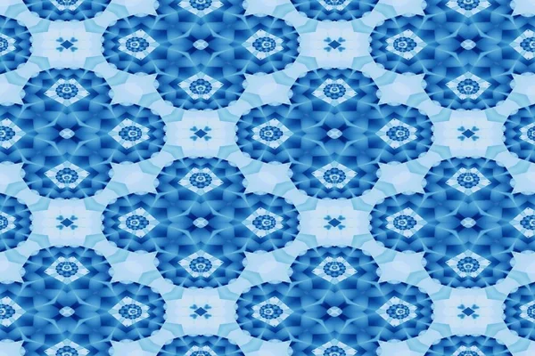 Абстрактний Геометричний Візерунок Синьо Білими Кольорами — стокове фото