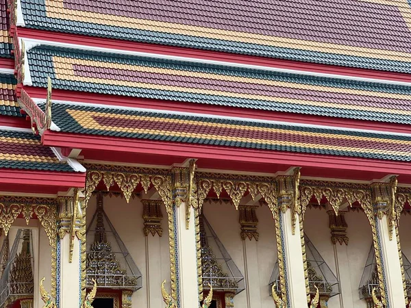 Nahaufnahme Thailändischer Tempel Thailand — Stockfoto